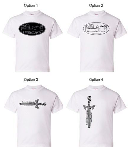 bettendorf castle t-shirts